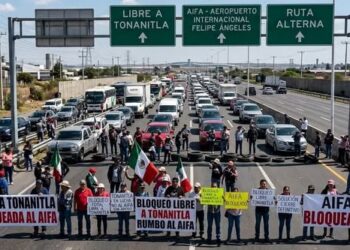 Cumple más de 30 horas bloqueo hacia el AIFA, aquí te decimos rutas alternas
