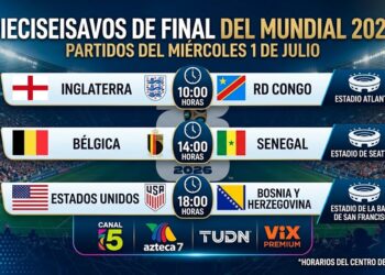 Dieciseisavos de Final: Horarios y dónde ver los partidos este 1 de julio