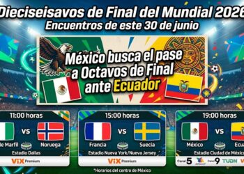 Dieciseisavos de Final: Partidos que se jugarán este 30 de junio