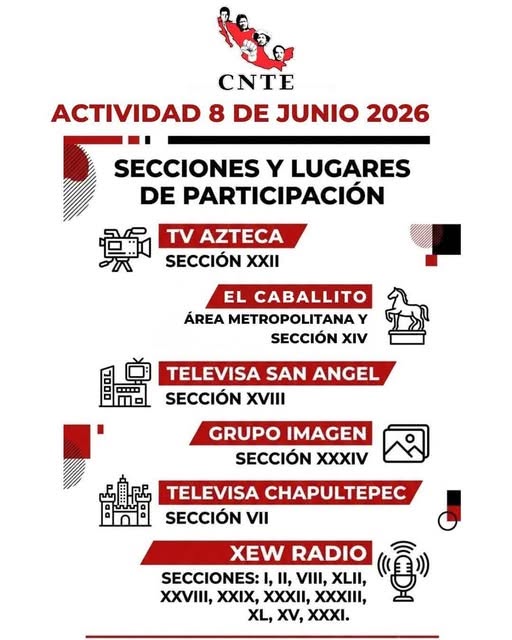 CNTE escala protestas y bloquea medios de comunicación en CDMX