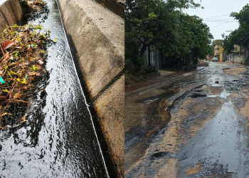 Derrame de combustóleo tiñe de negro calles de Salina Cruz, Oaxaca.