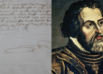 México recupera documento de Hernán Cortés robado hace más de 30 años.