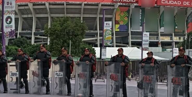 Blindan inmediaciones del Estadio Ciudad de México por duelo México-Chequia
