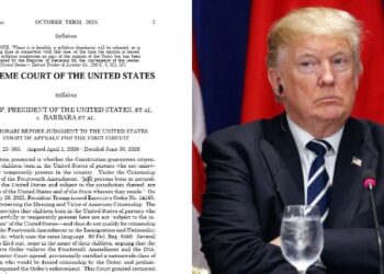 Corte Suprema de EU frena intento de Trump para limitar la ciudadanía por nacimiento.