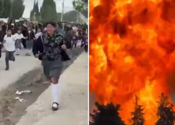 Captan en VIDEO el momento de la explosión de autotanques de gas que puso en alerta a Tepeaca, Puebla