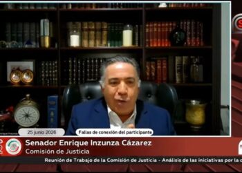 Enrique Inzunza reaparece tras 57 días ausente; por videoconferencia en Senado