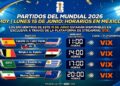 Mundial: Partidos del lunes 15 de junio; horarios México