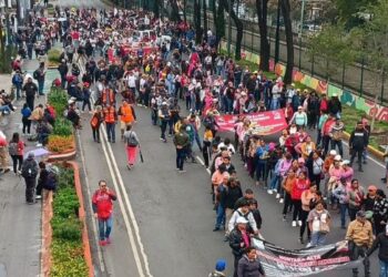 CNTE lleva protestas rumbo al Estadio Ciudad de México a días del Mundial