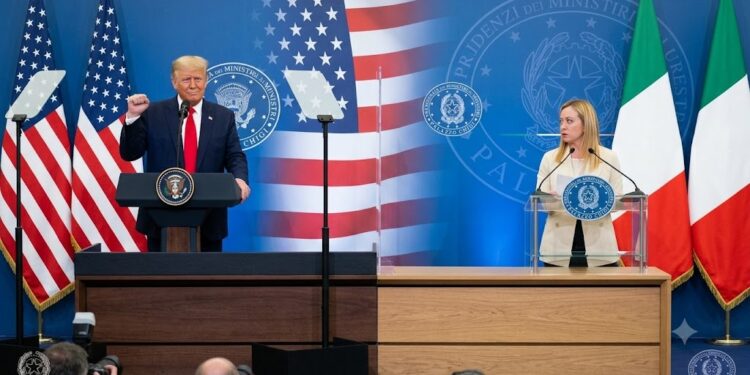 Italia y yo no rogamos”: Meloni niega versión de Trump y escala la tensión con EU