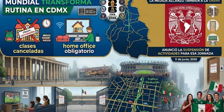 Mundial transforma rutina en CDMX: clases canceladas y home office obligatorio