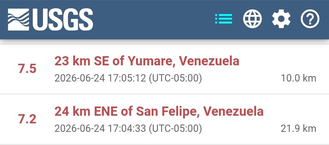 Dos sismos superiores a magnitud 7 sacuden Venezuela y dejan severos daños 