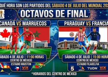 ¡Arrancan los Octavos de Final! Horarios y dónde ver los partidos del Mundial 2026 este sábado 4 de julio