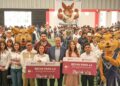 Natividad Castrejón entrega más de mil Becas para la Transformación en la UPFIM