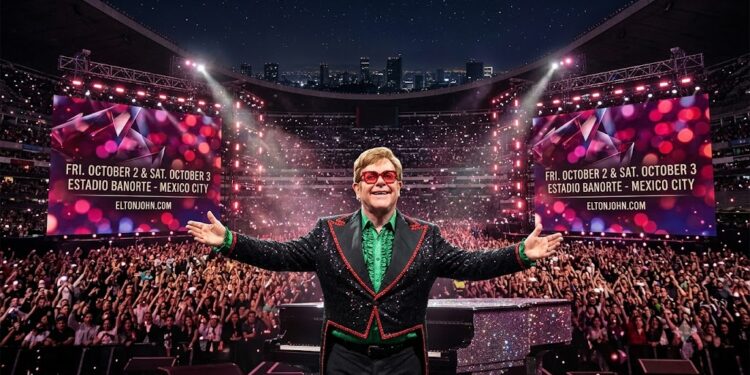 ¡Paren todo! Elton John anuncia dos conciertos en México para octubre