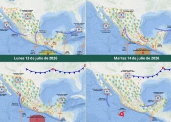 Lluvias intensas amenazan a 12 estados; Protección Civil en alerta