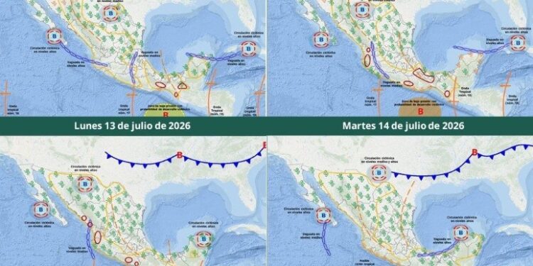 Lluvias intensas amenazan a 12 estados; Protección Civil en alerta