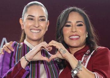 Simey Olvera usa imitadora de Sheinbaum y la tunden en redes (VIDEOS)