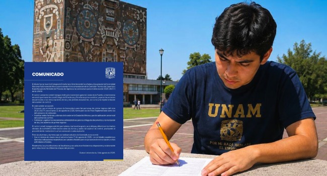 UNAM pospone el inicio del semestre para más de 51 mil estudiantes de nuevo ingreso.