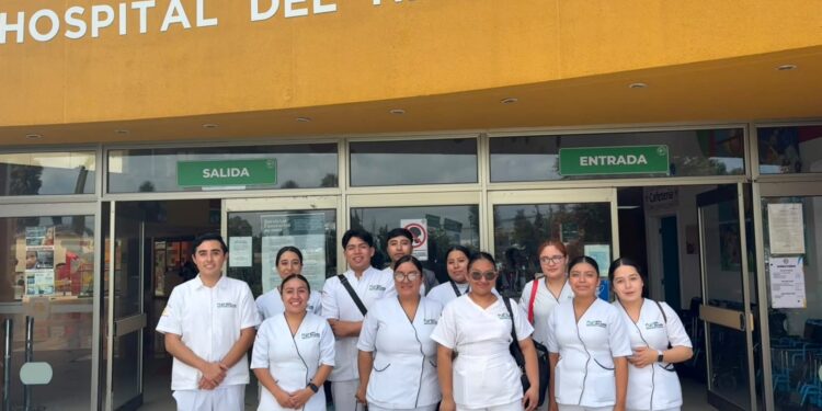 UTSH fortalece formación clínica de estudiantes en el Hospital del Niño DIF