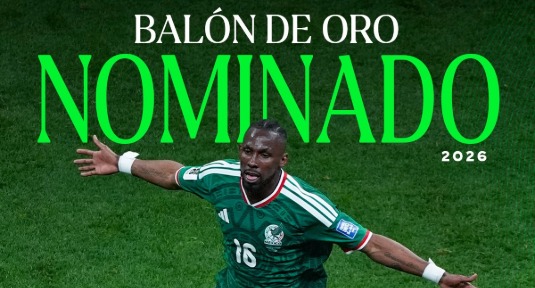 Julián Quiñones entra a la élite mundial, es nominado al Balón de Oro 2026.