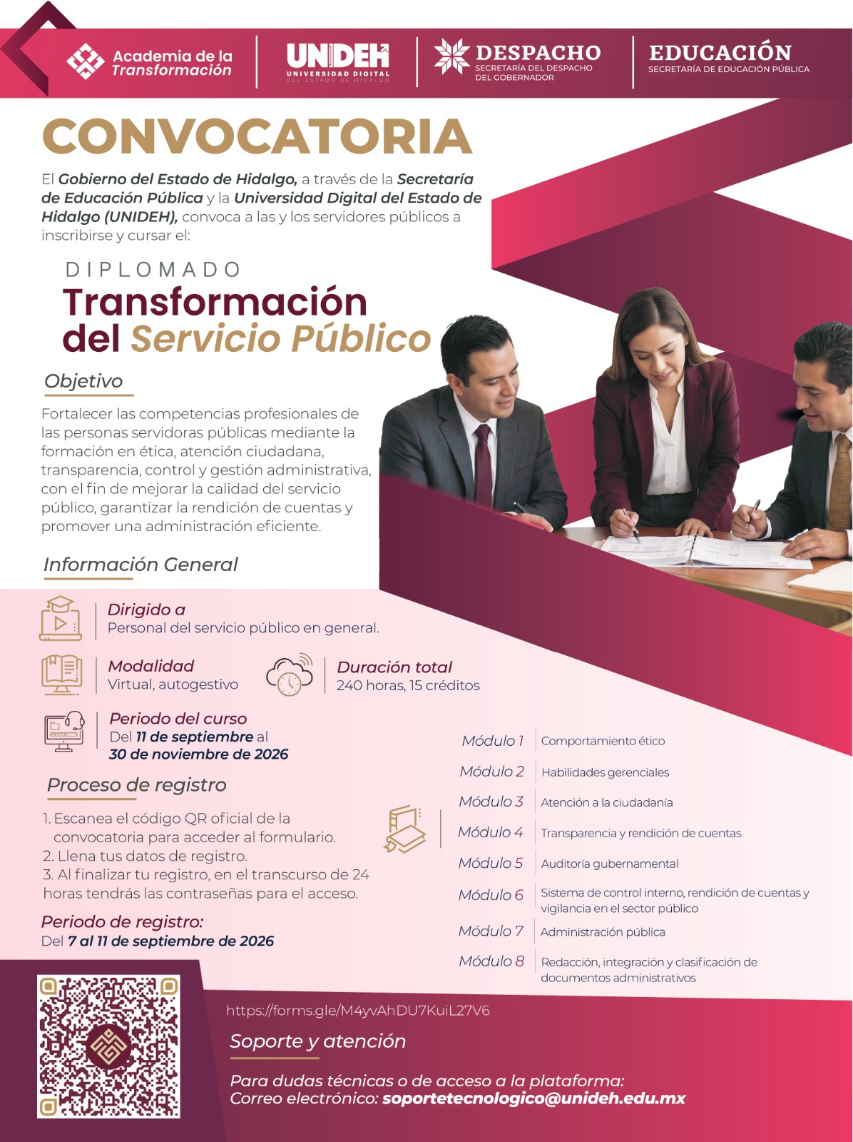 Gobierno de Hidalgo fortalece profesionalización del servicio público con dos diplomados
