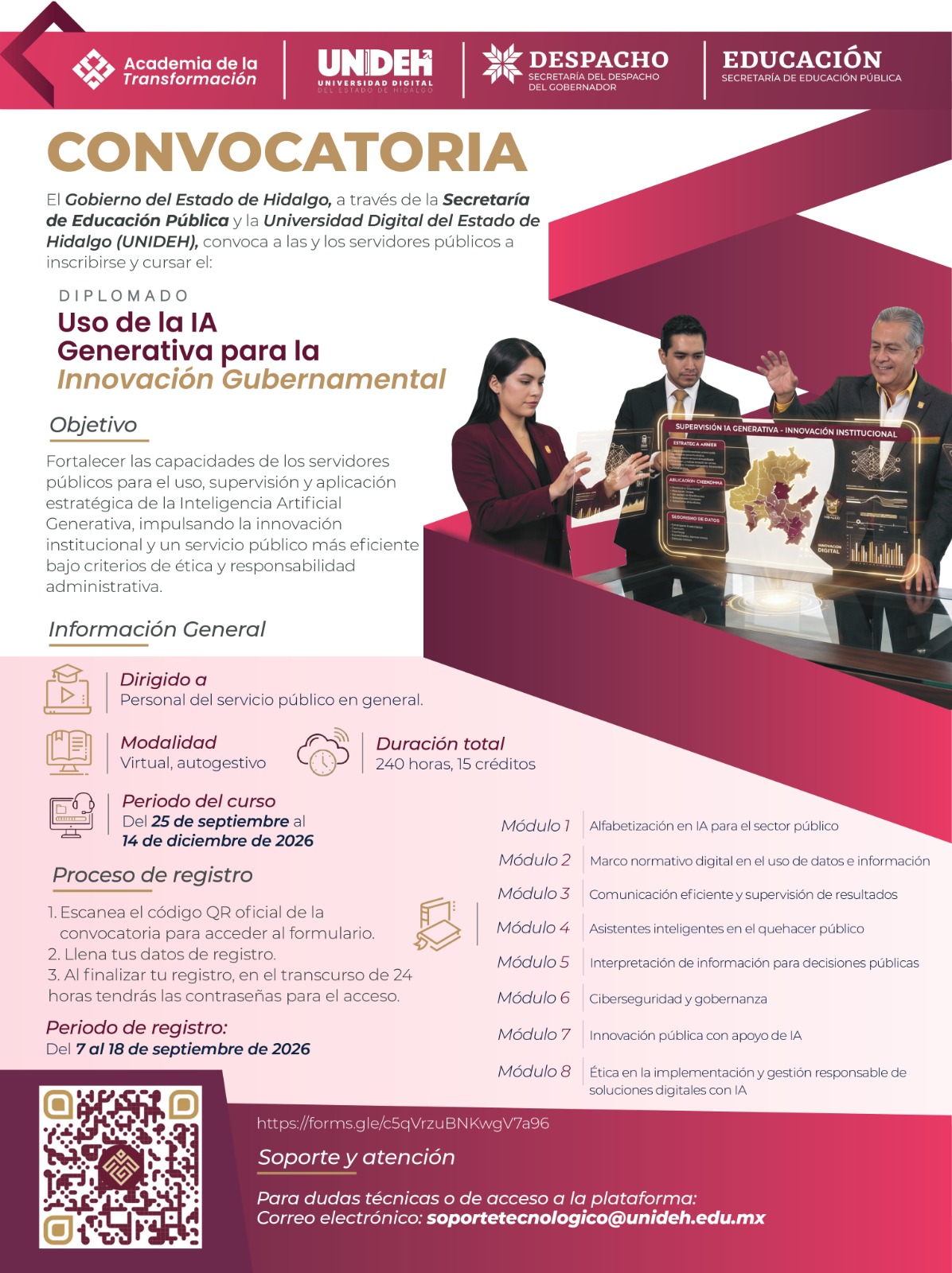 Gobierno de Hidalgo fortalece profesionalización del servicio público con dos diplomados
