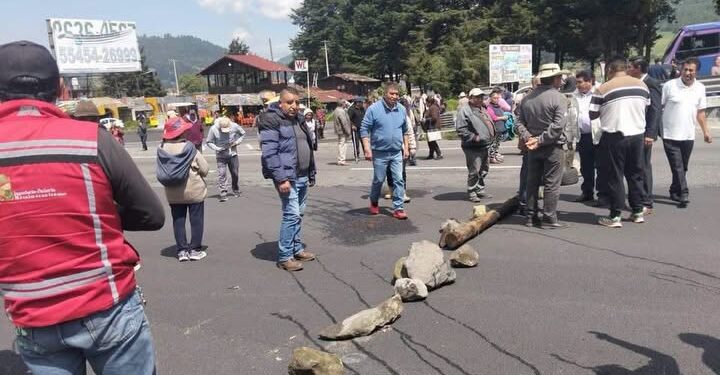 México-Toluca: Disputa territorial desata bloqueo total en La Marquesa